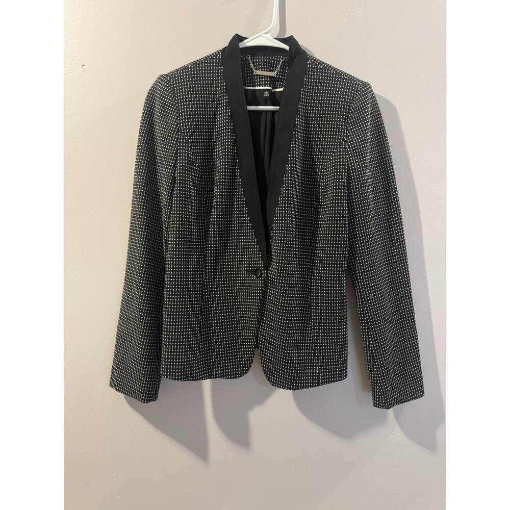 White & Black Blazer Size 4 Jacket